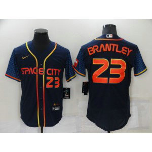 MLB Astros 23 Michael Brantley Navy 2022 City Connect Nike Flexbase Men Jersey MLB Astros 23 Michael Brantley Navy 2022 City Connect Nike Flexbase Men Jersey