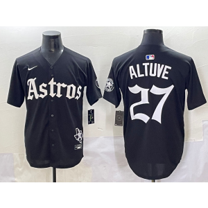 MLB Astros 27 Jose Altuve Black New Nike Cool Base Men Jersey MLB Astros 27 Jose Altuve Black New Nike Cool Base Men Jersey