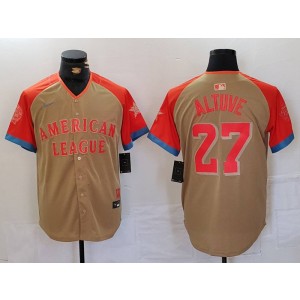 MLB Astros 27 Jose Altuve Cream 2024 All-Star Nike Cool Base Men Jersey MLB Astros 27 Jose Altuve Cream 2024 All-Star Nike Cool Base Men Jersey
