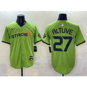 MLB Astros 27 Jose Altuve Green Nike Cool Base Men Jersey MLB Astros 27 Jose Altuve Green Nike Cool Base Men Jersey