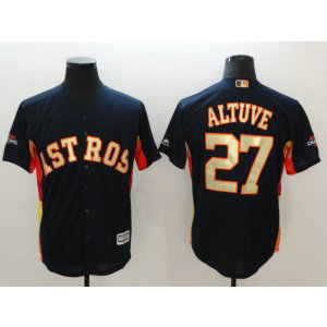 MLB Astros 27 Jose Altuve Navy 2018 Gold Program Cool Base Men Jersey MLB Astros 27 Jose Altuve Navy 2018 Gold Program Cool Base Men Jersey