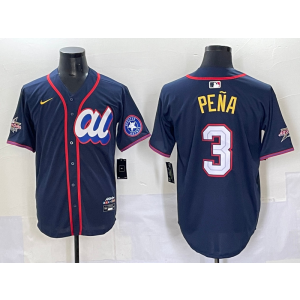 MLB Astros 3 Pena Navy American League 2025 All Star Nike Cool Base Men Jersey MLB Astros 3 Pena Navy American League 2025 All Star Nike Cool Base Men Jersey