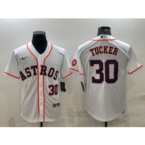 MLB Astros 30 Kyle Tucker White Nike Cool Base Men Jersey MLB Astros 30 Kyle Tucker White Nike Cool Base Men Jersey
