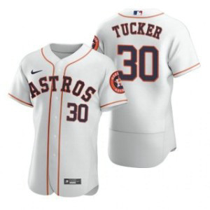 MLB Astros 30 Kyle Tucker White Nike Flexbase Men Jersey