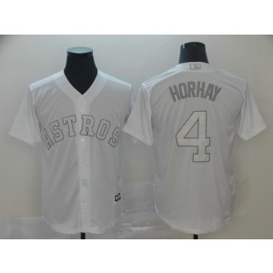 MLB Astros 4 George Springer Horhay White 2019 Players Weekend Player Men Jersey MLB Astros 4 George Springer Horhay White 2019 Players Weekend Player Men Jersey