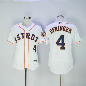 MLB Astros 4 George Springer White 2016 Flexbase Men Jersey MLB Astros 4 George Springer White 2016 Flexbase Men Jersey