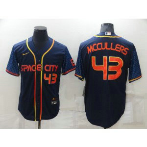 MLB Astros 43 Lance McCullers Jr. Navy 2022 City Connect Nike Cool Base Men Jersey MLB Astros 43 Lance McCullers Jr. Navy 2022 City Connect Nike Cool Base Men Jersey