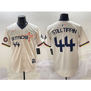 MLB Astros 44 Still Tippin Cream Nike Cool Base Men Jersey MLB Astros 44 Still Tippin Cream Nike Cool Base Men Jersey