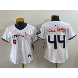 MLB Astros 44 Still Tippin White Nike Cool Base Youth Jersey