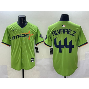 MLB Astros 44 Yordan Alvarez Green Nike Cool Base Men Jersey MLB Astros 44 Yordan Alvarez Green Nike Cool Base Men Jersey