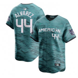 MLB Astros 44 Yordan Alvarez Teal 2023 All-Star Nike Cool Base Men Jersey