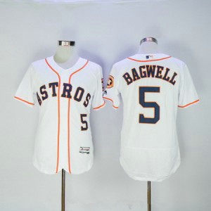 MLB Astros 5 Jeff Bagwell Retired White 2016 Flexbase Men Jersey