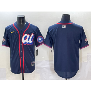 MLB Astros Blank Navy American League 2025 All Star Nike Cool Base Men Jersey