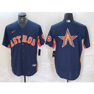 MLB Astros Blank Navy Nike Cool Base Men Jersey
