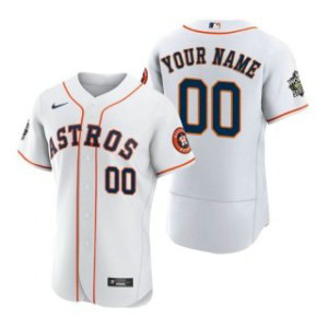 MLB Astros Customized White 2022 World Series Nike Cool Base Men Jersey
