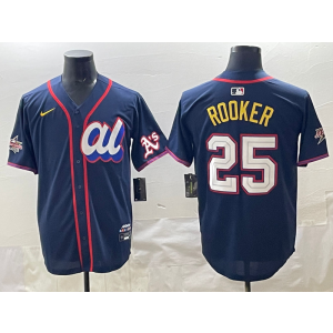 MLB Athletics 25 Rooker Navy American League 2025 All Star Nike Cool Base Men Jersey MLB Athletics 25 Rooker Navy American League 2025 All Star Nike Cool Base Men Jersey