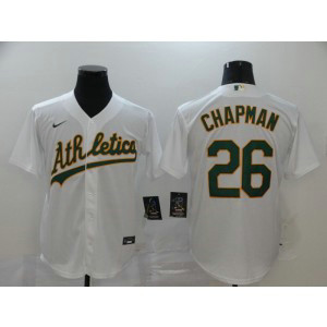 MLB Athletics 26 Matt Chapman White 2020 Nike Cool Base Men Jersey