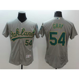 MLB Athletics 54 Gray Grey Flexbase Men Jersey