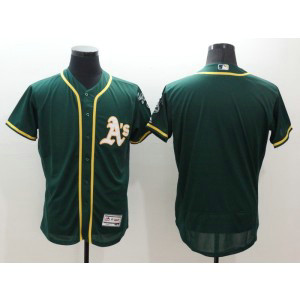 MLB Athletics Blank Green Flexbase Men Jersey