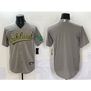 MLB Athletics Blank Grey Nike Cool Base Men Jersey MLB Athletics Blank Grey Nike Cool Base Men Jersey
