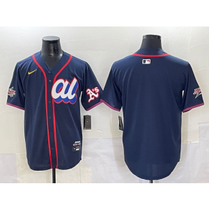 MLB Athletics Blank Navy American League 2025 All Star Nike Cool Base Men Jersey