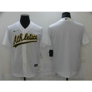 MLB Athletics Blank Nike Cool Base Men Jersey