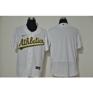 MLB Athletics Blank White 2020 Nike Flexbase Men Jersey