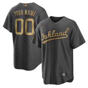 MLB Athletics Customized Charcoal 2022 All-Star Flexbase Men Jersey