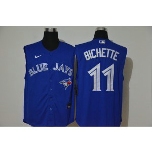 MLB Blue Jays 11 Bo Bichette Royal Nike Cool Base Sleeveless Men Jersey MLB Blue Jays 11 Bo Bichette Royal Nike Cool Base Sleeveless Men Jersey