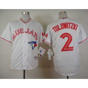 MLB Blue Jays 2 Troy Tulowitzki White 2015 Canada Day Men Jersey MLB Blue Jays 2 Troy Tulowitzki White 2015 Canada Day Men Jersey