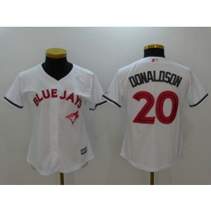 MLB Blue Jays 20 Josh Donaldson White 2017 Mother's Day Cool Base Women Jersey