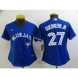 MLB Blue Jays 27 Vladimir Guerrero Jr. Royal Cool Base Women Jersey
