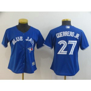 MLB Blue Jays 27 Vladimir Guerrero Jr. Royal Cool Base Women Jerseys