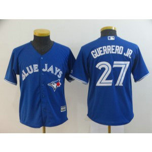 MLB Blue Jays 27 Vladimir Guerrero Jr. Royal Cool Base Youth Jersey