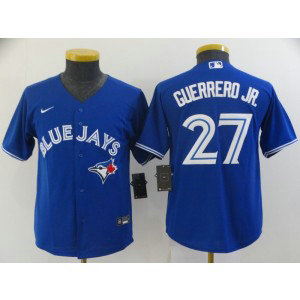 MLB Blue Jays 27 Vladimir Guerrero Jr. Royal Nike Cool Base Youth Jersey