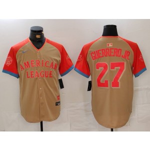 MLB Blue Jays 27 Vladimir Guerrero Jr Cream 2024 All-Star Nike Cool Base Men Jersey