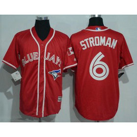 MLB Blue Jays 6 Marcus Stroman Red 2016 Canada Day Majestic Cool Base Men Jersey MLB Blue Jays 6 Marcus Stroman Red 2016 Canada Day Majestic Cool Base Men Jersey