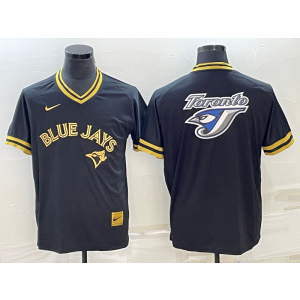 MLB Blue Jays Black Blank Baseball Logo Nike Men Jersey MLB Blue Jays Black Blank Baseball Logo Nike Men Jersey