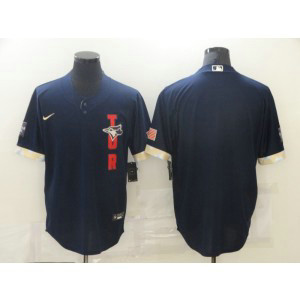 MLB Blue Jays Blank Navy 2021 All-Star Cool Base Men Jersey MLB Blue Jays Blank Navy 2021 All-Star Cool Base Men Jersey