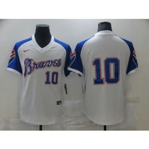 MLB Braves 10 Chipper Jones Nike Cool Base Men Jersey