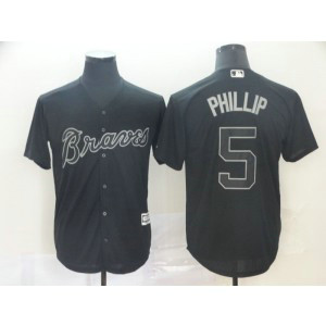MLB Braves 5 Freddie Freeman Phillip Black 2019 Players Weekend Player Men Jersey