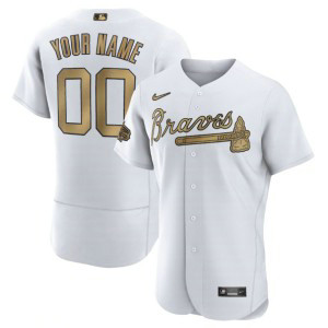 MLB Braves Customized White 2022 All-Star Flexbase Men Jersey