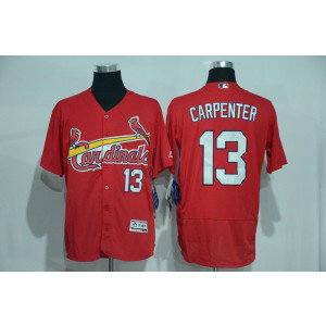 MLB Cardinals 13 Matt Carpenter Red Flexbase Men Jersey