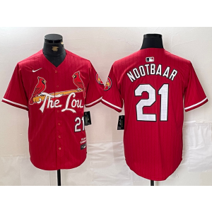 MLB Cardinals 20 Nootbaar Red 2024 City Connect Nike Cool Base Men Jersey