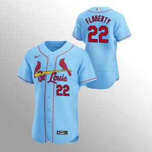 MLB Cardinals 22 Jack Flaherty Blue Nike FlexBase Men Jersey