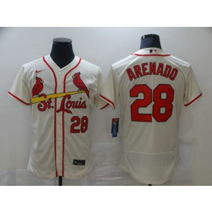 MLB Cardinals 28 Nolan Arenado Cream FlexBase Men Jersey MLB Cardinals 28 Nolan Arenado Cream FlexBase Men Jersey