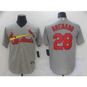 MLB Cardinals 28 Nolan Arenado Grey Cool Base Men Jersey MLB Cardinals 28 Nolan Arenado Grey Cool Base Men Jersey