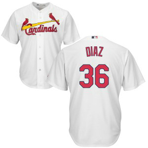 MLB Cardinals 36 Aledmys Diaz White Cool Base Men Jersey MLB Cardinals 36 Aledmys Diaz White Cool Base Men Jersey