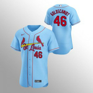 MLB Cardinals 46 Paul Goldschmidt Blue Nike FlexBase Men Jersey