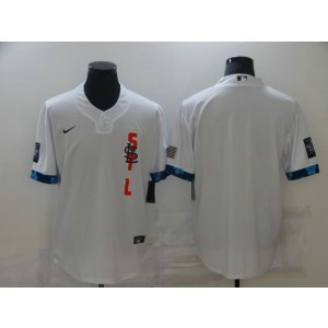 MLB Cardinals Blank White 2021 All-Star Cool Base Men Jersey